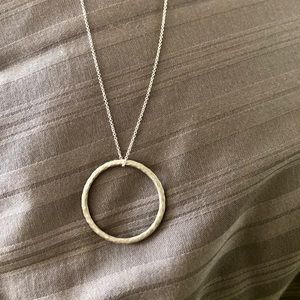 Tiffany and Co. Sterling silver circle pendant